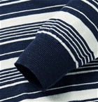 Peter Millar - Spring Sails Striped Merino Wool, Silk and Linen-Blend Polo Shirt - Blue
