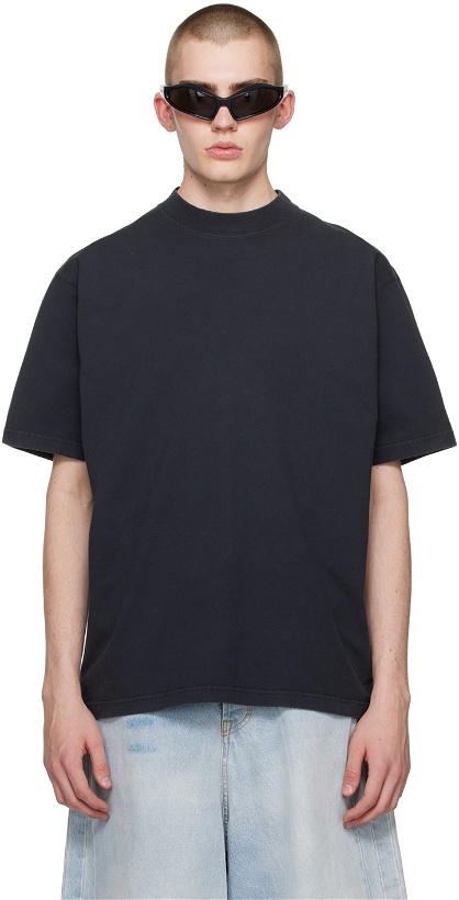 Photo: Balenciaga Black Hand-Drawn T-Shirt