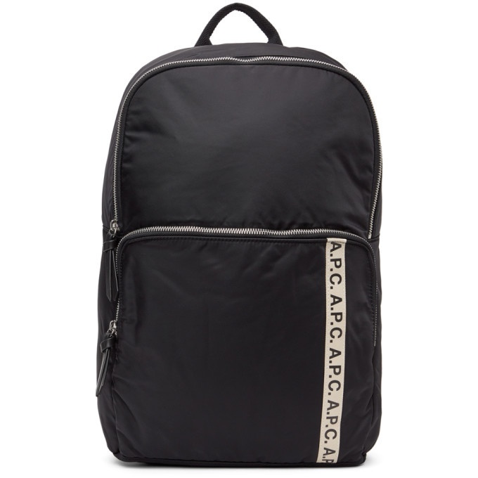 Photo: A.P.C. Black Vertical Repeat Backpack