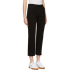 Rag and Bone Black Ankle Straight Jeans