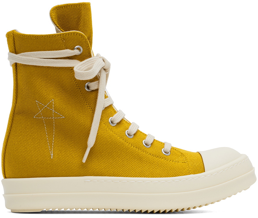RICK OWENS☆関税込み☆イエロー Porterville Sneaks スニーカー Rick Owens DRKSHDW Yellow Porterville Sneaks Sneakers Rick