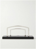 Pineider - Leather and Chrome Letter Rack