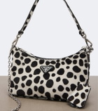 Prada Mini printed calf hair shoulder bag