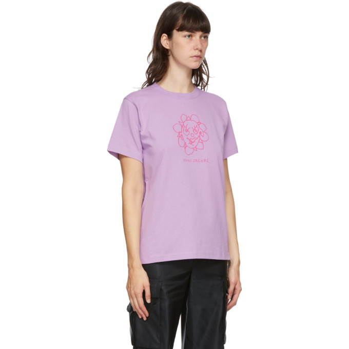 Tシャツ マークジェイコブス MARC JACOBS コラボ Tee パープル MARC JACOBS - Tシャツ マークジェイコブス MARC JACOBS コラボ Tee