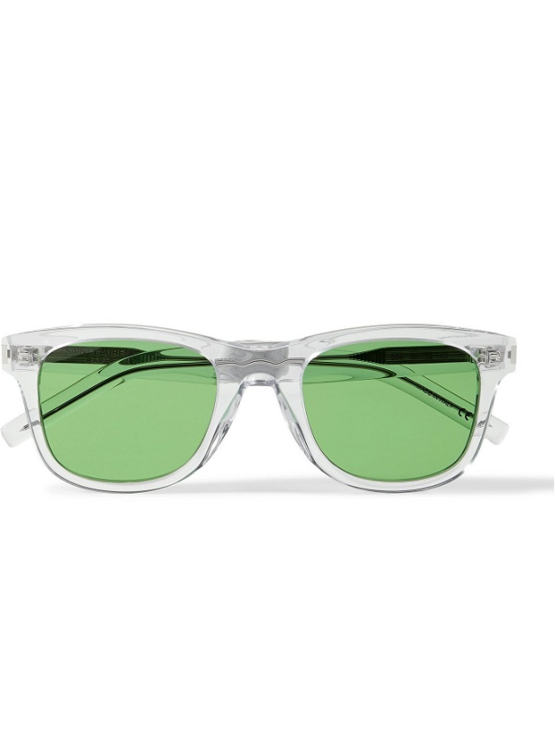 Photo: SAINT LAURENT - D-Frame Acetate Sunglasses - Neutrals