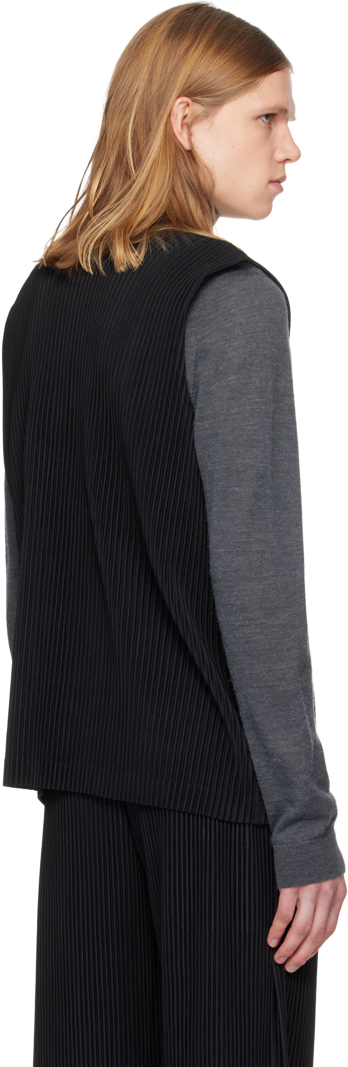HOMME PLISSÉ ISSEY MIYAKE Black Quarry Vest