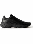 Salomon - Speedverse PRG Vegan Leather and Rubber-Trimmed Mesh Sneakers - Black