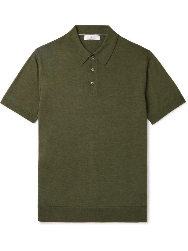 Photo: MR P. - Merino Wool Polo Shirt - Green