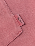 WTAPS - Blank Logo-Appliquéd Garment-Dyed Cotton-Jersey T-Shirt - Pink