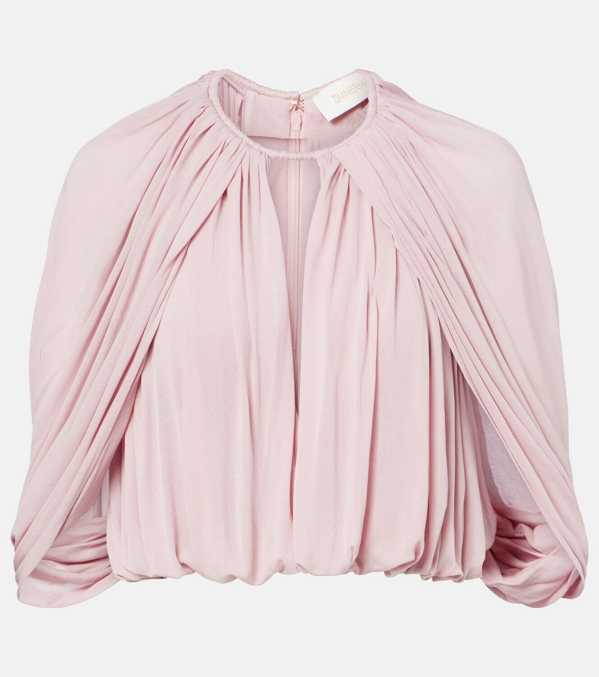 Zimmermann Alchemy caped draped blouse