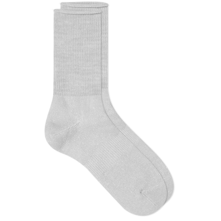 Photo: RoToTo Washi Pile Short Sock in Light Grey