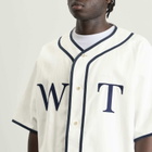 WTAPS Men's League Short Sleeve Shirt in White