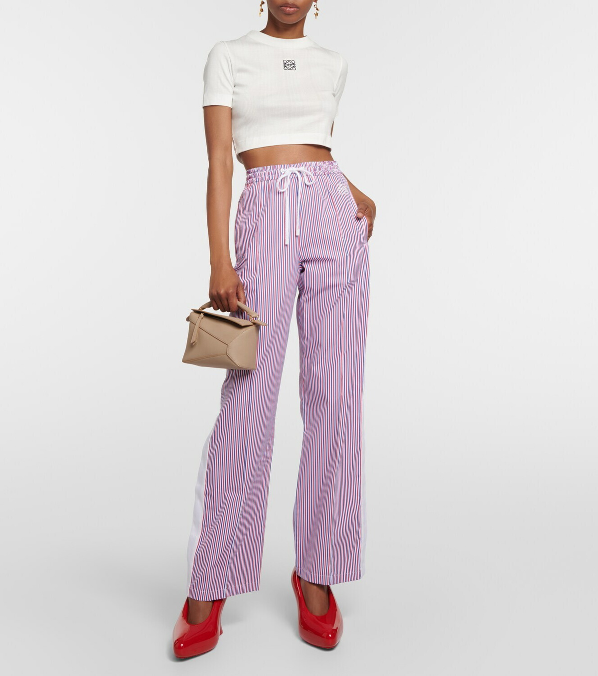 パンツ Loewe Printed Crepe Pant 楽天市場】ストライプ（ブランドロエベ）（ズボン・パンツ
