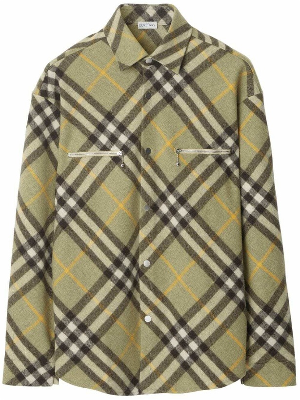 Photo: BURBERRY - Shirt With Check Motif
