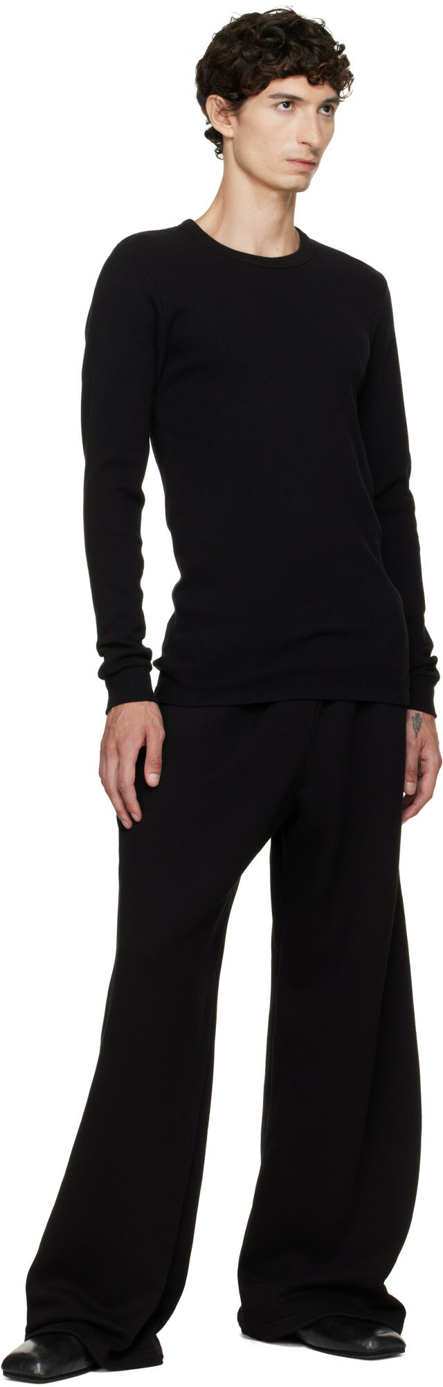 Les Tien Black Heavyweight Party Sweatpants