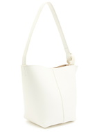 JW Anderson The Jwa Corner Small Leather Bucket bag - White - One Size