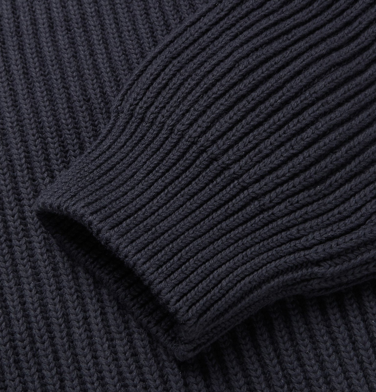 Merino Wool Rib-knit Sweater