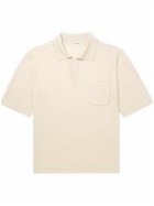 SAINT LAURENT - Wool Polo Shirt - Neutrals