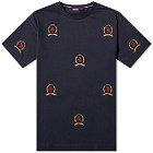 Hilfiger Collection All Over Crest Tee