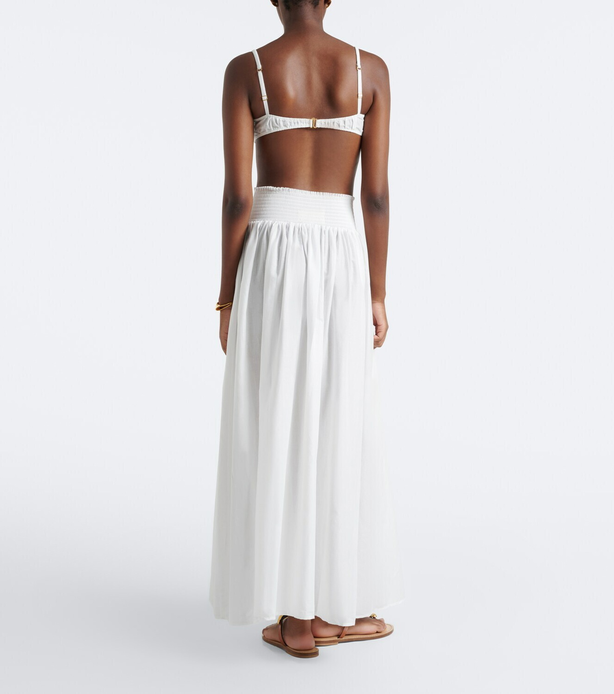 Montce Millie cotton poplin maxi skirt