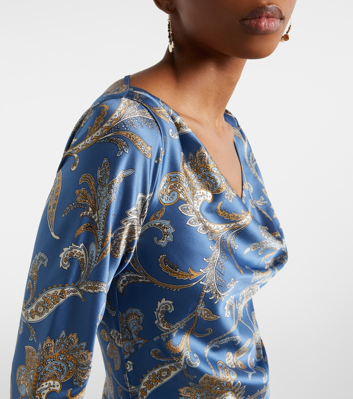 Veronica Beard Ember printed silk-blend maxi dress