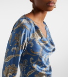 Veronica Beard Ember printed silk-blend maxi dress