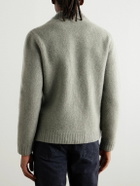 Incotex - Zanone Wool and Cashmere-Blend Felt Bomber Jacket - Green