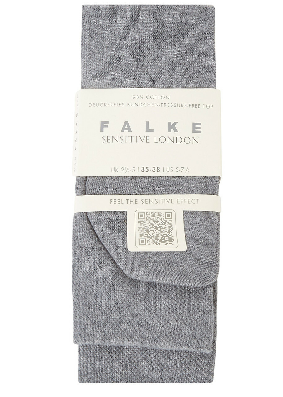 Falke Sensitive London Stretch Cotton Socks Light Grey