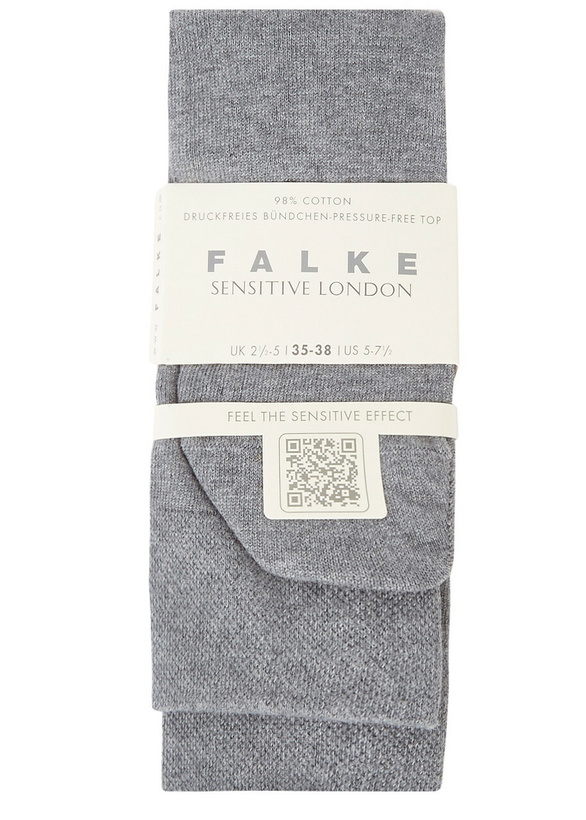 Photo: Falke Sensitive London Stretch Cotton Socks Light Grey