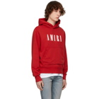 AMIRI Red Core Logo Hoodie