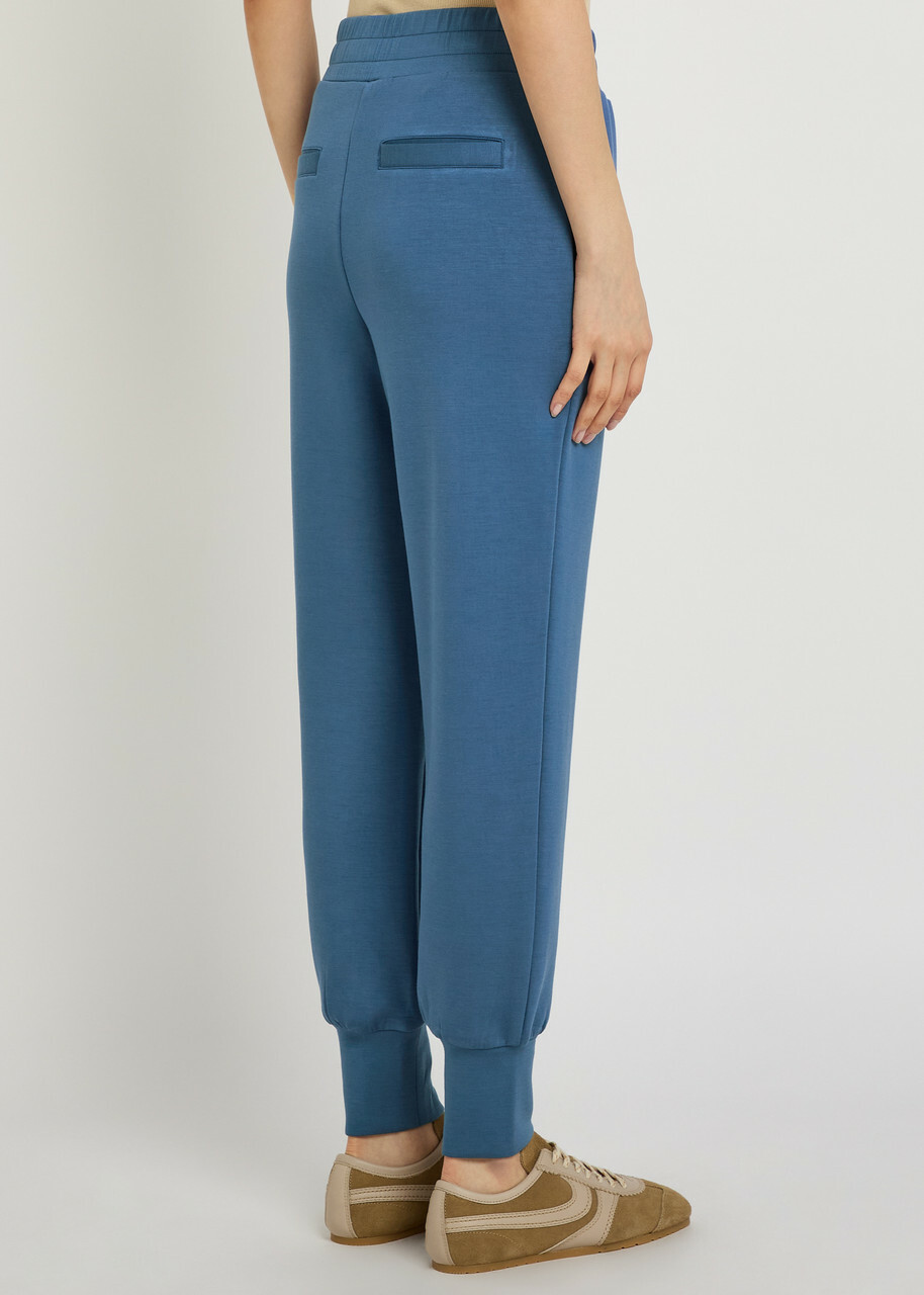 Varley The Slim Cuff 27.5 Stretch-jersey Sweatpants Blue