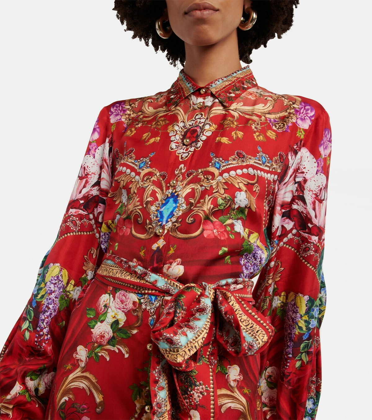 CAMILLA AND MARC KHYA PRINTED MIDI SIZE 6,8,10,12