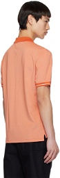 C.P. Company Orange Garment-Dyed Polo