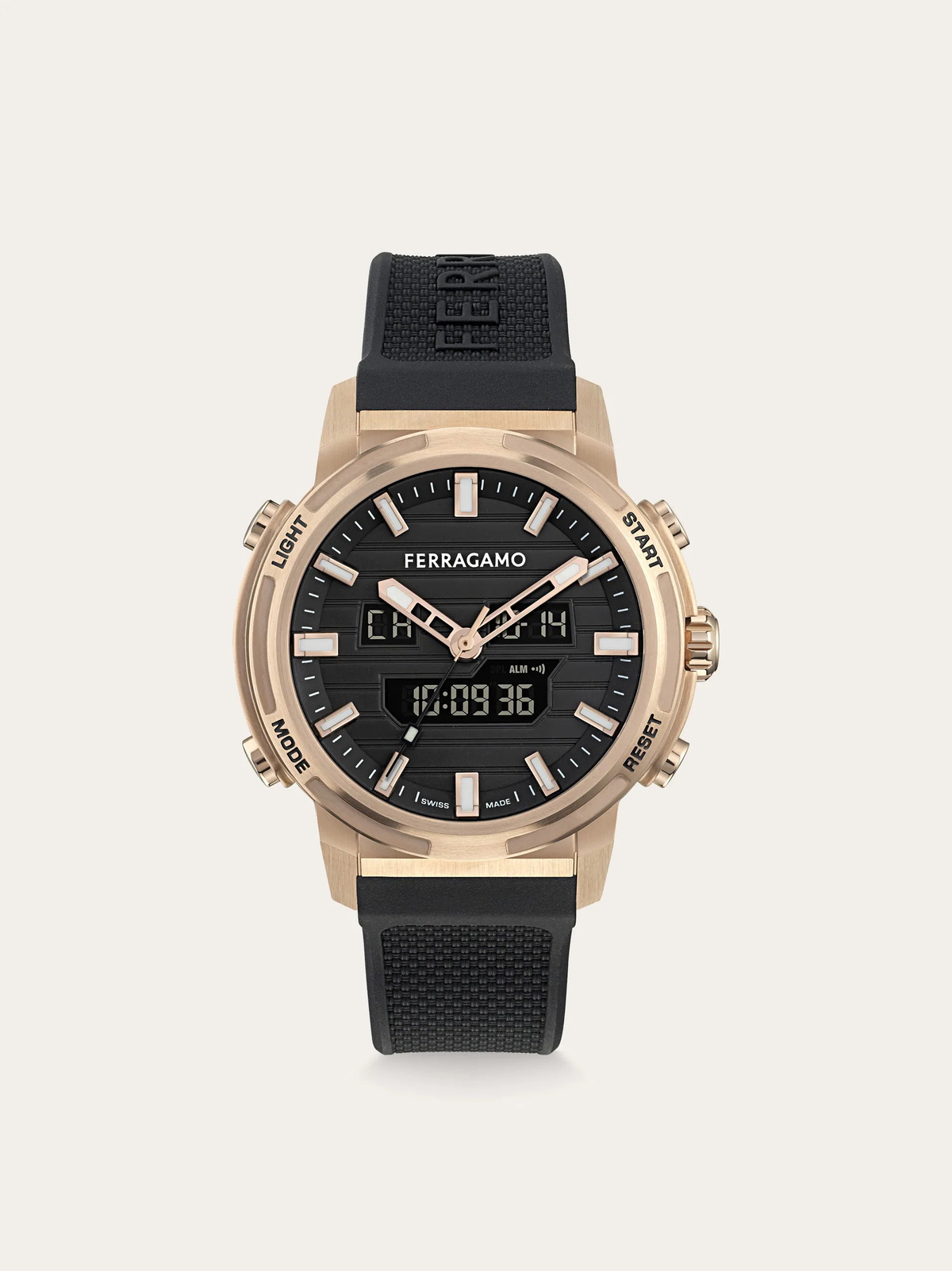 Ferragamo Mens Ferragamo Sport Anadigit Watch in Black