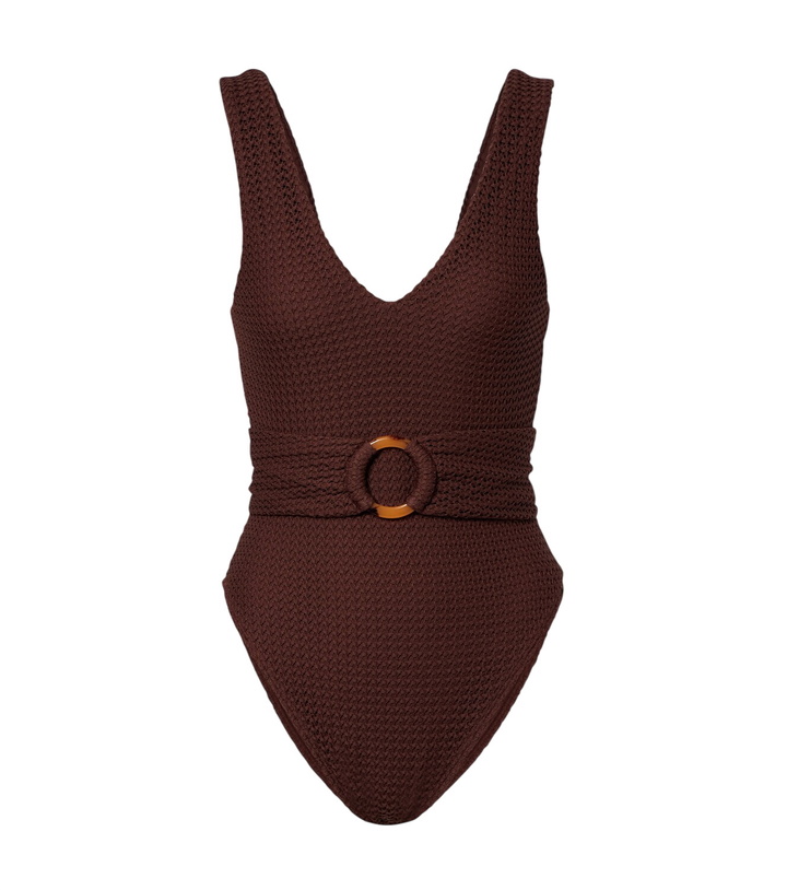 Photo: Montce Kim belted crochet swimsuit