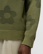 Kenzo Flower Spot Jumper Green - Mens - Pullovers