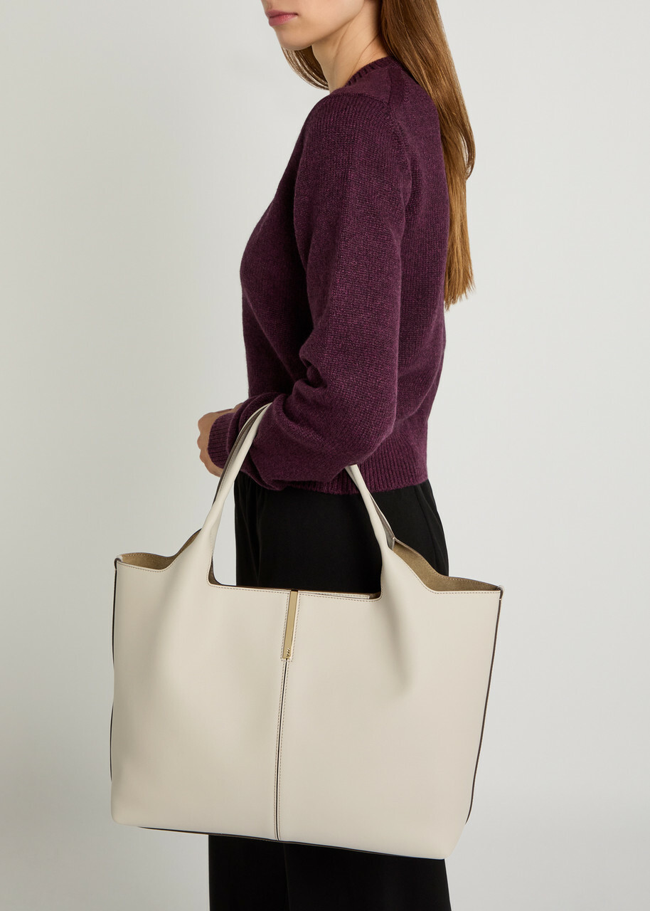 Tods Small Leather Tote bag - Ivory - One Size