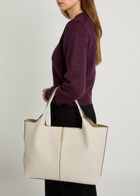 Tods Small Leather Tote bag - Ivory - One Size