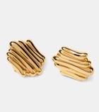 Khaite Crema 18kt gold-plated earrings