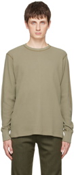 rag & bone Khaki Garment Dyed Long Sleeve T-Shirt