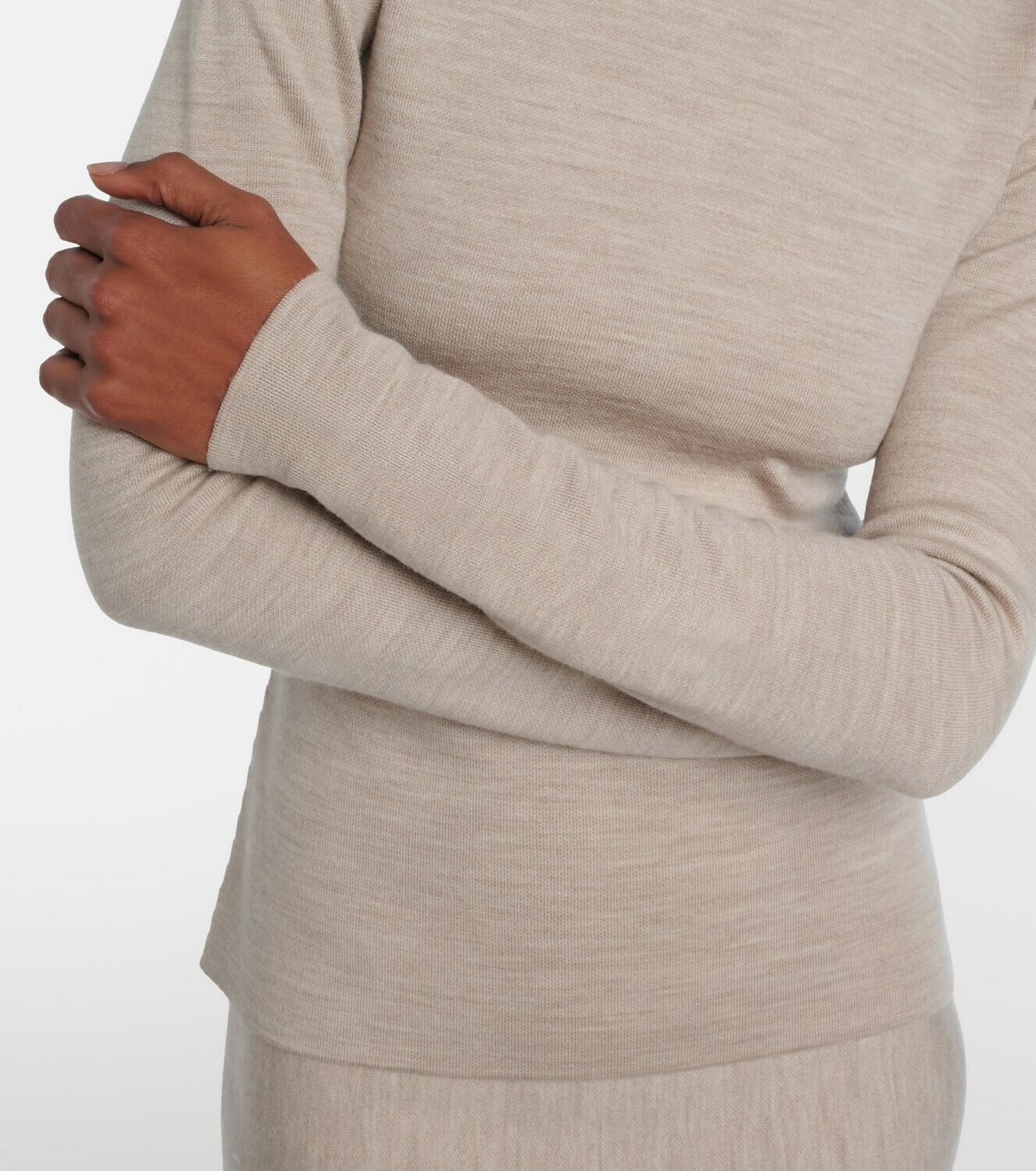 Gabriela Hearst Wool, cashmere, and silk turtleneck top