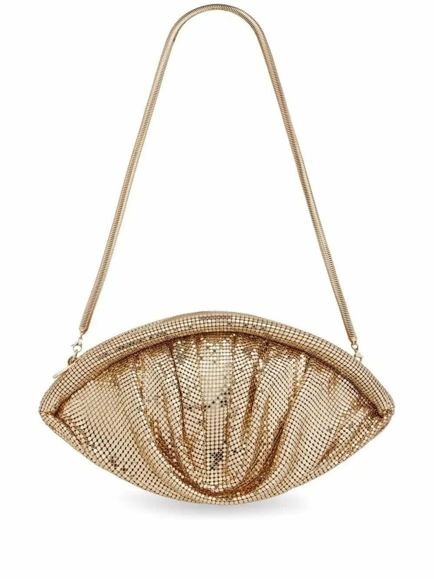 Photo: Rabanne Gold-Tone Mesh Evening Clutch Bag
