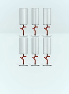 Ichendorf Milano Set Of Six Amaranta Flutes