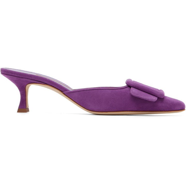 Photo: Manolo Blahnik Purple Maysale Heels