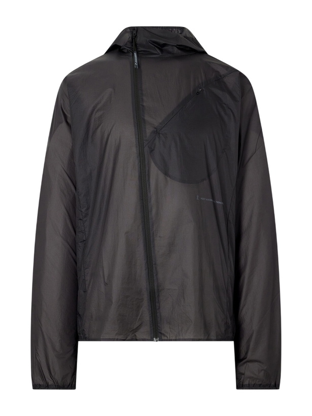 Photo: On - Post Archive Faction Zero Logo-Print Shell Jacket - Black
