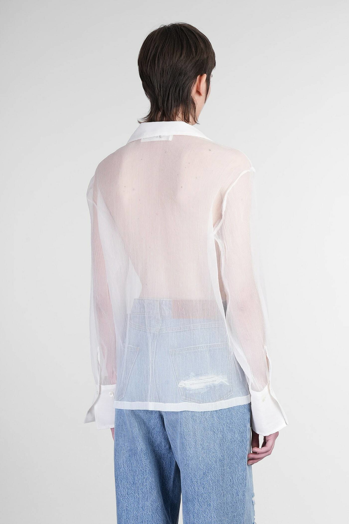 Séfr Willow Shirt Shirt In Beige Polyester