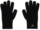 Vivienne Westwood Black Fluffy Gloves