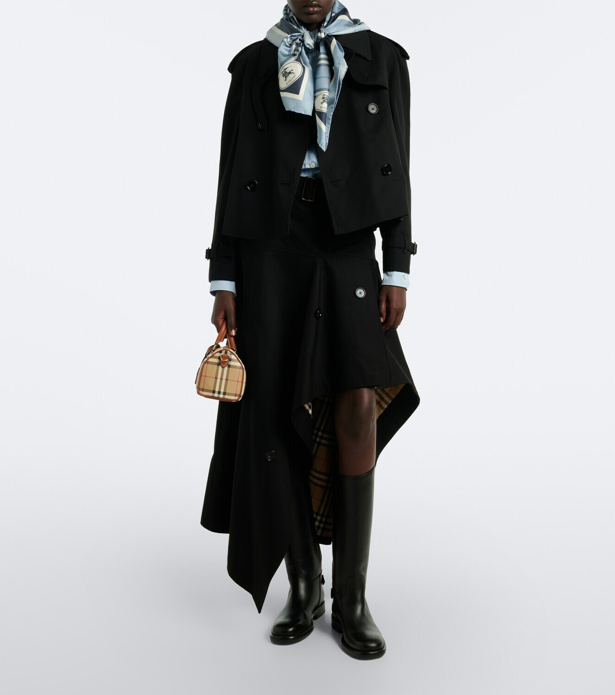 Burberry Double-breasted cotton gabardine jacket