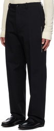 Moncler Genius Moncler x FRGMT Hiroshi Fujiwara Black Cotton Gabardine Trousers