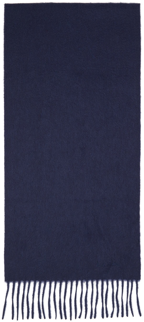 Paul Smith Navy Cashmere Scarf